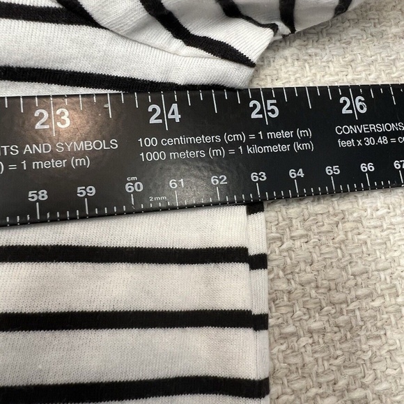 Everlane T-Shirt Essential Organic Crew Neck Pullover Stripe Black White Men XXL - Picture 10 of 11